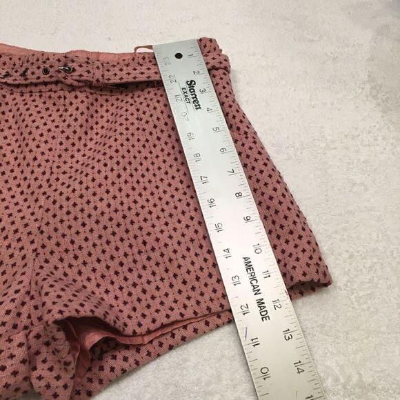 Medium sized Cotton Candy pink maroon patterned shorts lined - Picture 3 of 7